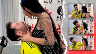 EloPodcast showing him ass in a horny interview with Ambar Prada