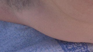 french amateur milf lets perverted man cum on her pussy on the beach