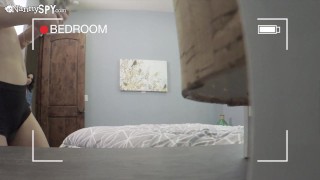 NANNYSPY Husband And Wife Make Nanny Work Fat Cock To Save Her Job – Uma Jolie